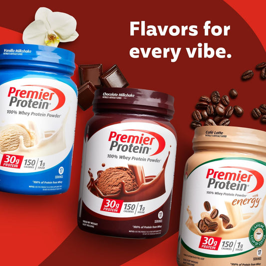 Premier Protein Powder – 30g Protein, 1g Sugar, No Soy, Gluten-Free
